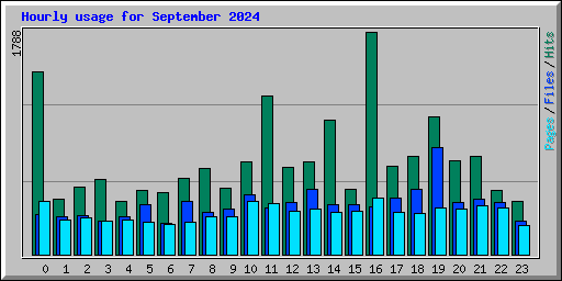 Hourly usage for September 2024