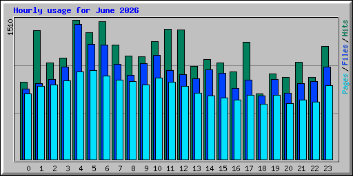 Hourly usage for June 2026